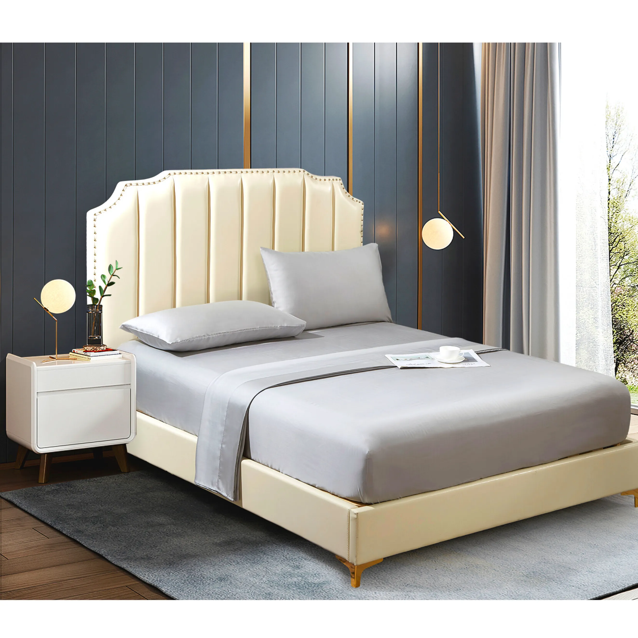 100% Lyocell King Bedsheet Set | Luxurious Bedding for Ultimate Comfort