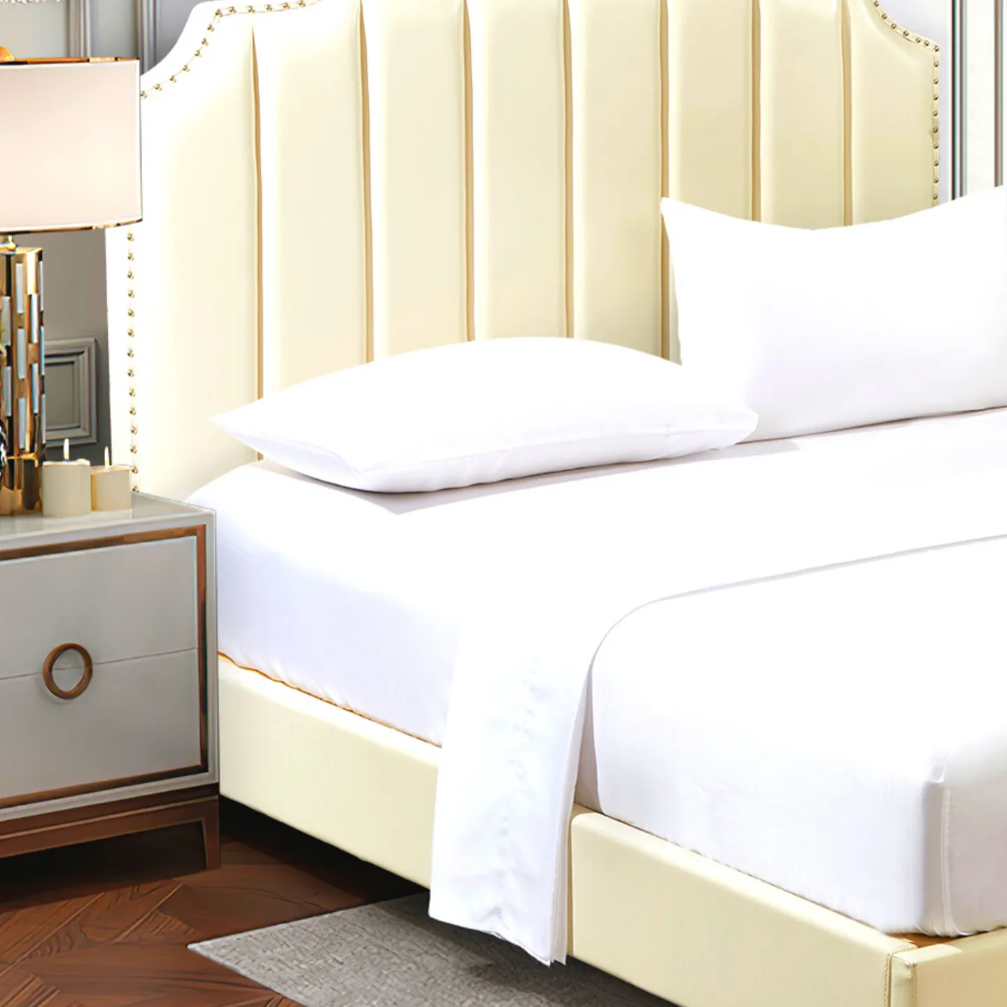100% Lyocell King Bedsheet Set | Premium Bedding for Extra Comfort