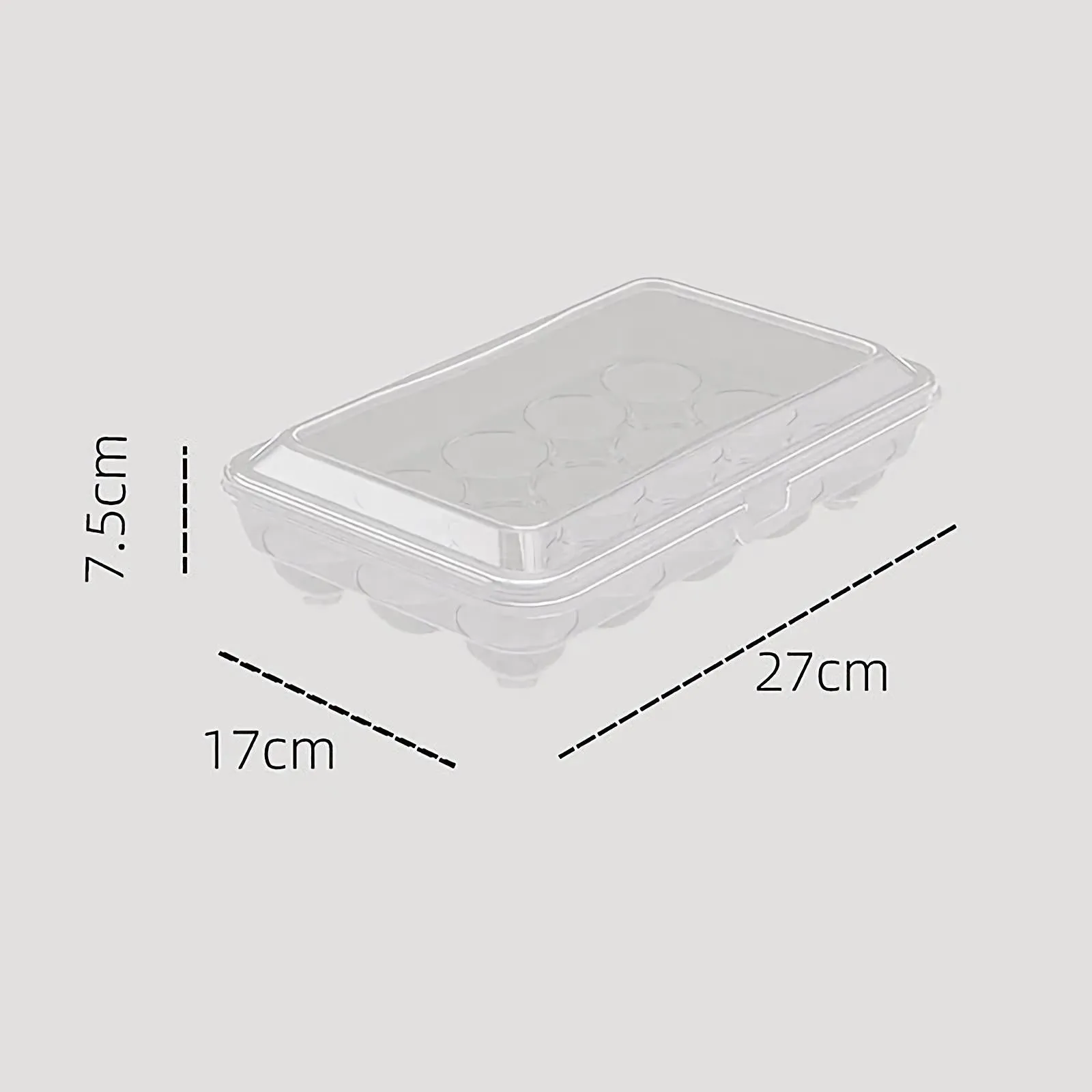 10/15 Grids Eggs Storage Box