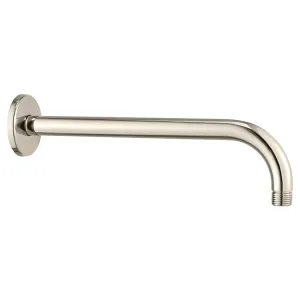 12" Wall Mount Right Angle Shower Arm with Round Flange