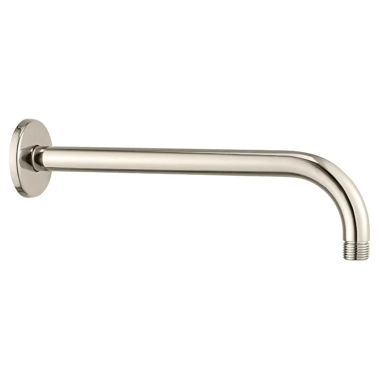 12" Wall Mount Right Angle Shower Arm with Round Flange