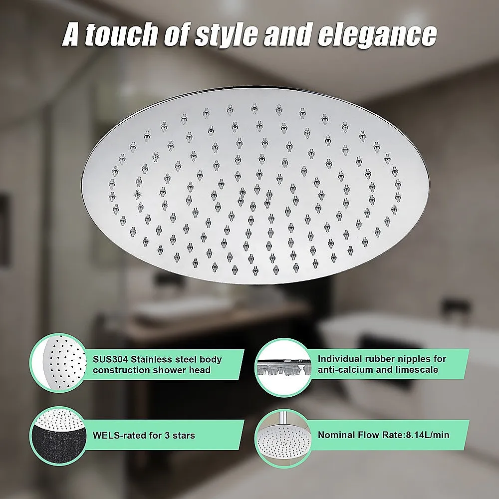 300mm Shower Head | Round 304SS Chrome Showerhead