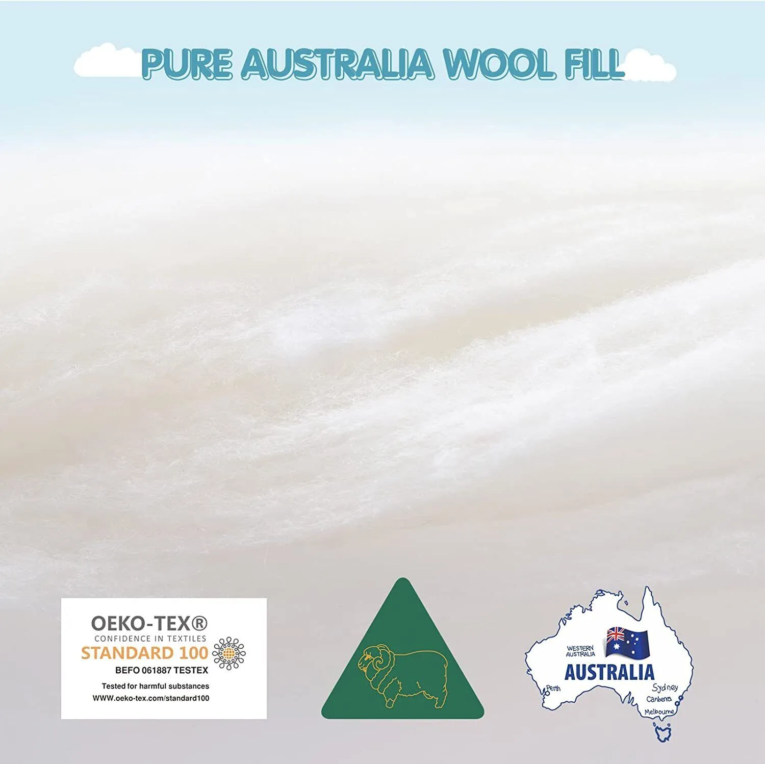 500 GSM Australian Merino Wool Quilt Duvet Doona | Summer/Winter | King | 240cm x 210cm