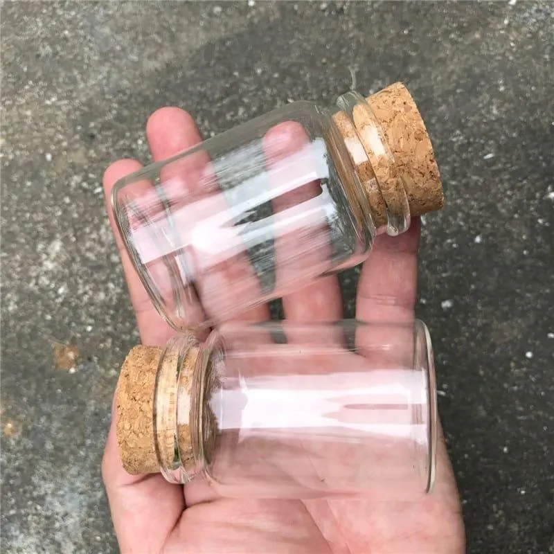 80 ml Glass Spice Jar with Cork Lid