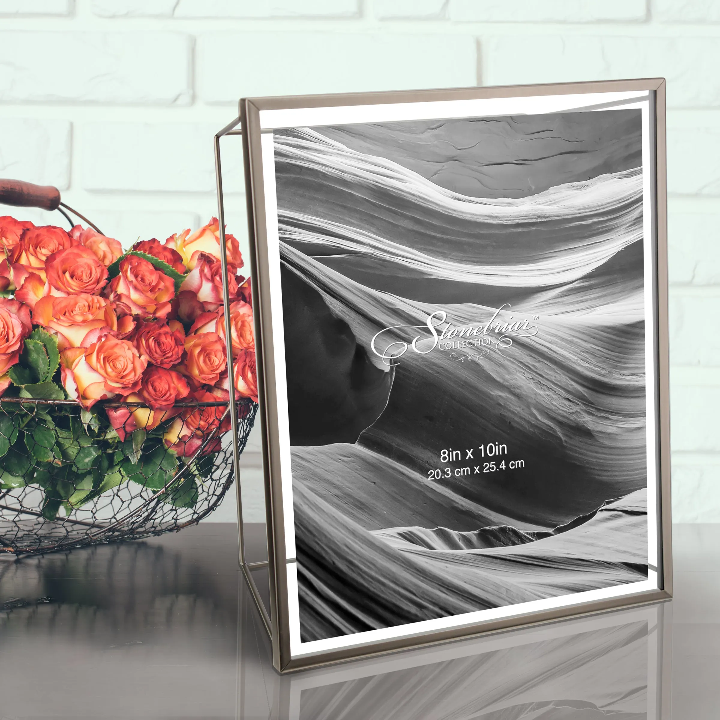 8x10 Wire Frame - Brushed Gunmetal
