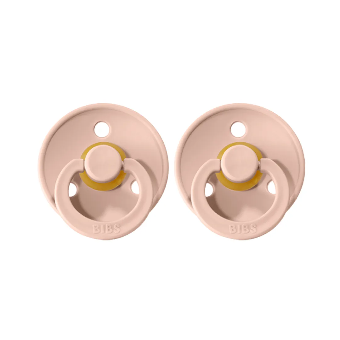 BIBS Dummies/Soothers 2 pack Size 1 - Blush