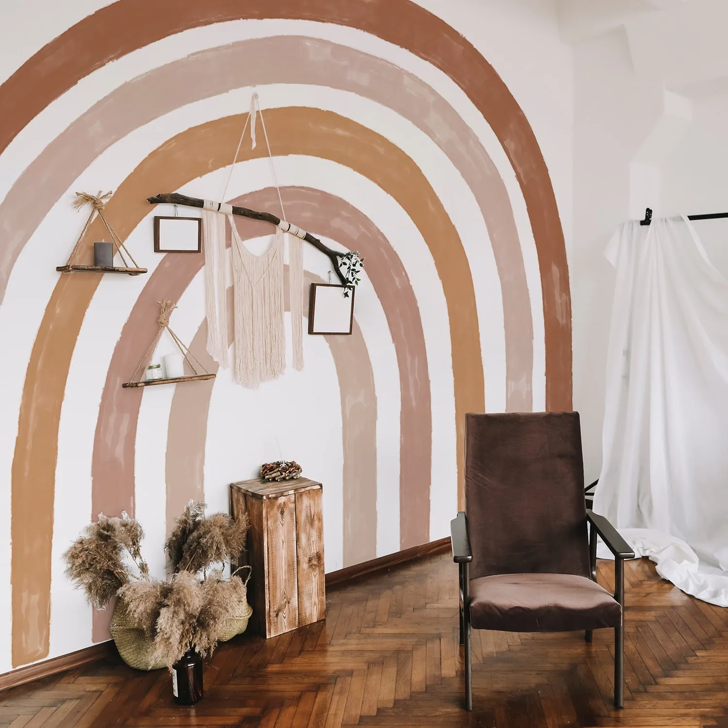 Boho Watercolor Rainbow Wall Sticker