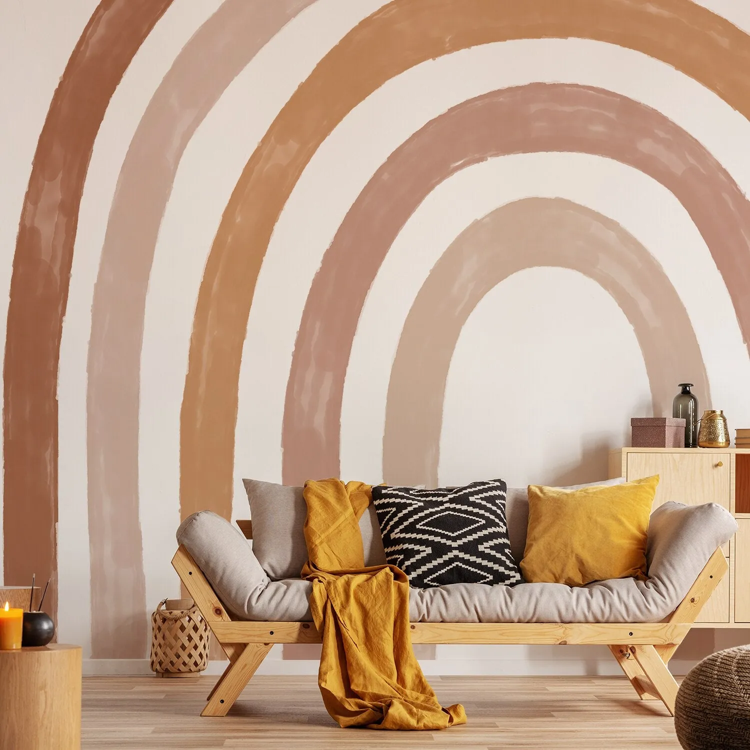 Boho Watercolor Rainbow Wall Sticker
