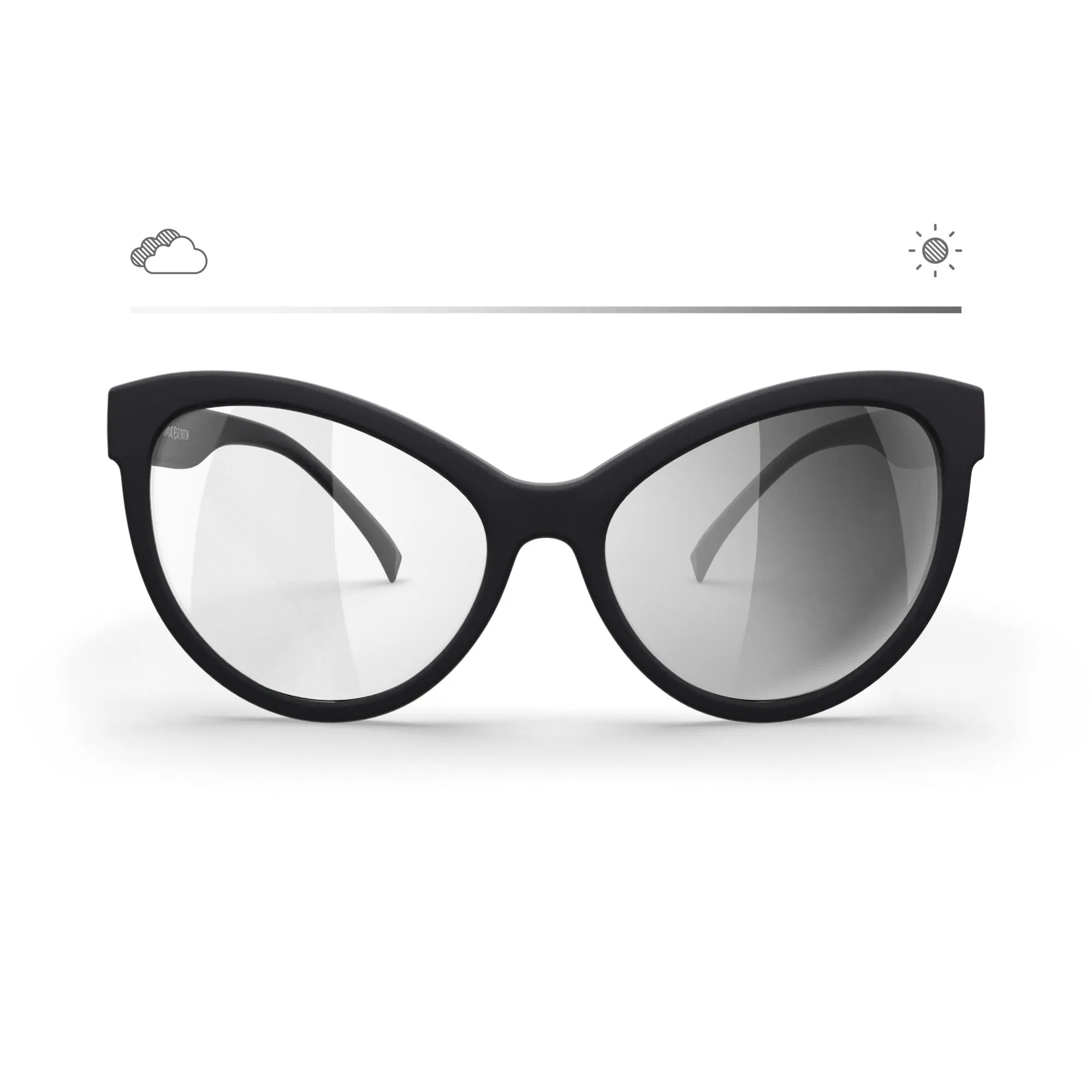 Cat Eye Transitions® Mirrors Prescription Sunglasses
