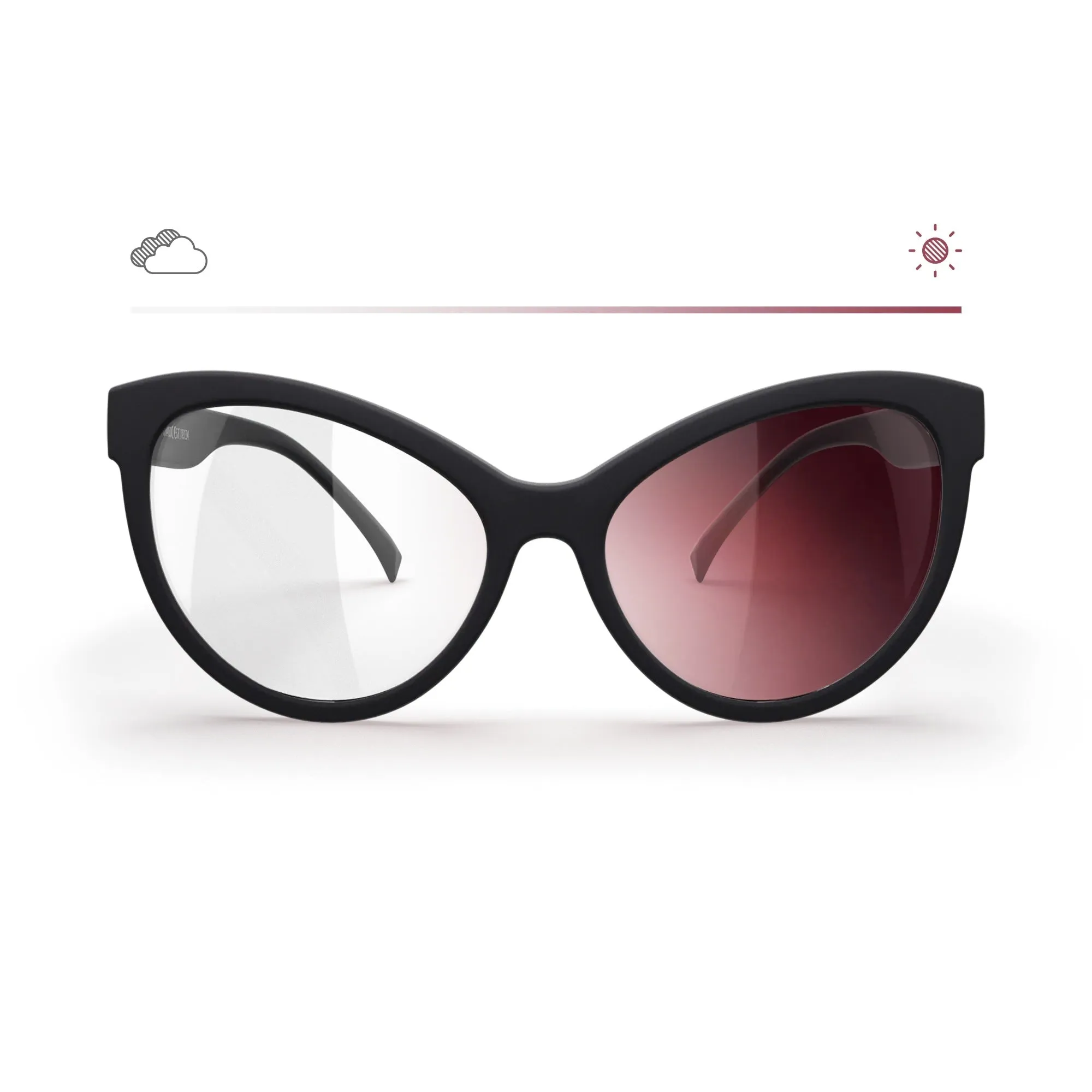 Cat Eye Transitions® Mirrors Prescription Sunglasses