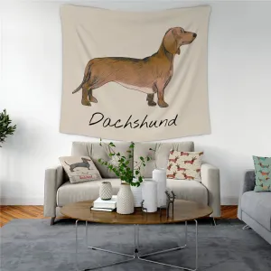 Cute Sausage Dog Throw Blanket