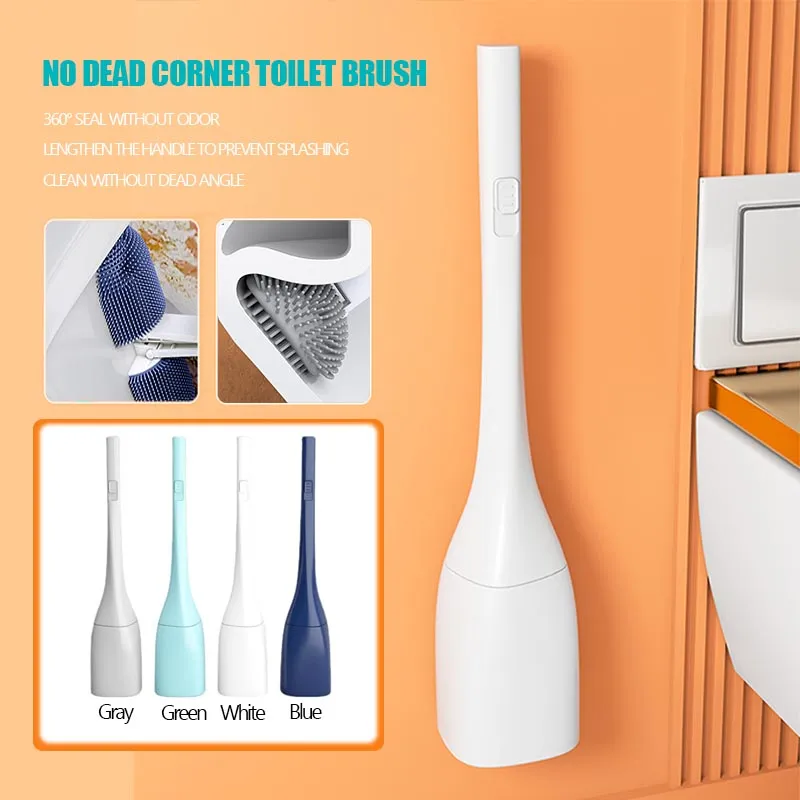 Deep Cleaning Toilet Brush Set  No More Hidden Grime! 