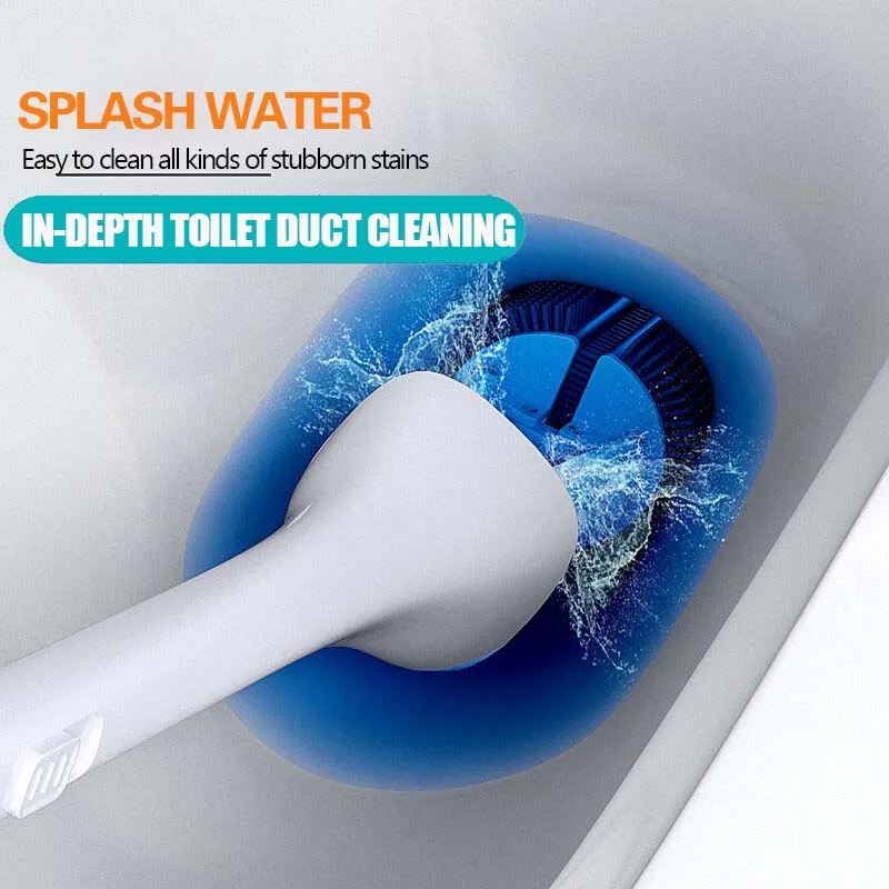 Deep Cleaning Toilet Brush Set  No More Hidden Grime! 