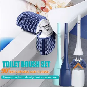 Deep Cleaning Toilet Brush Set  No More Hidden Grime! 