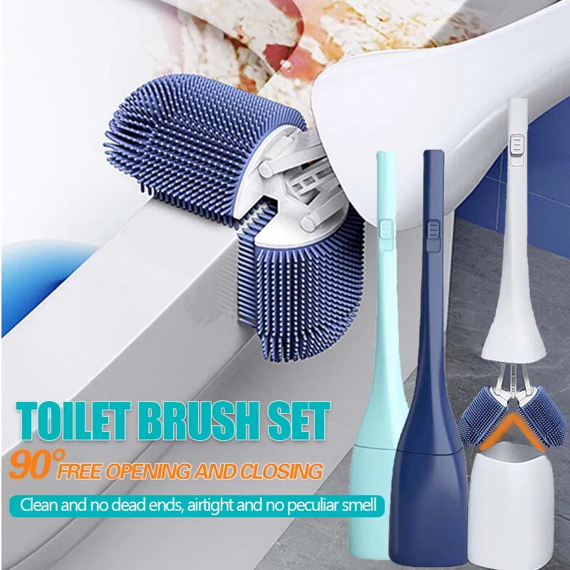 Deep Cleaning Toilet Brush Set  No More Hidden Grime! 