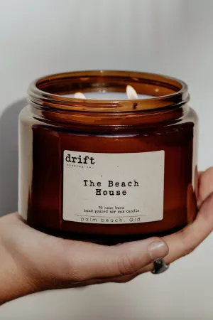 DRIFT AMBER GLASS CANDLE - X-LARGE DOUBLE WICK