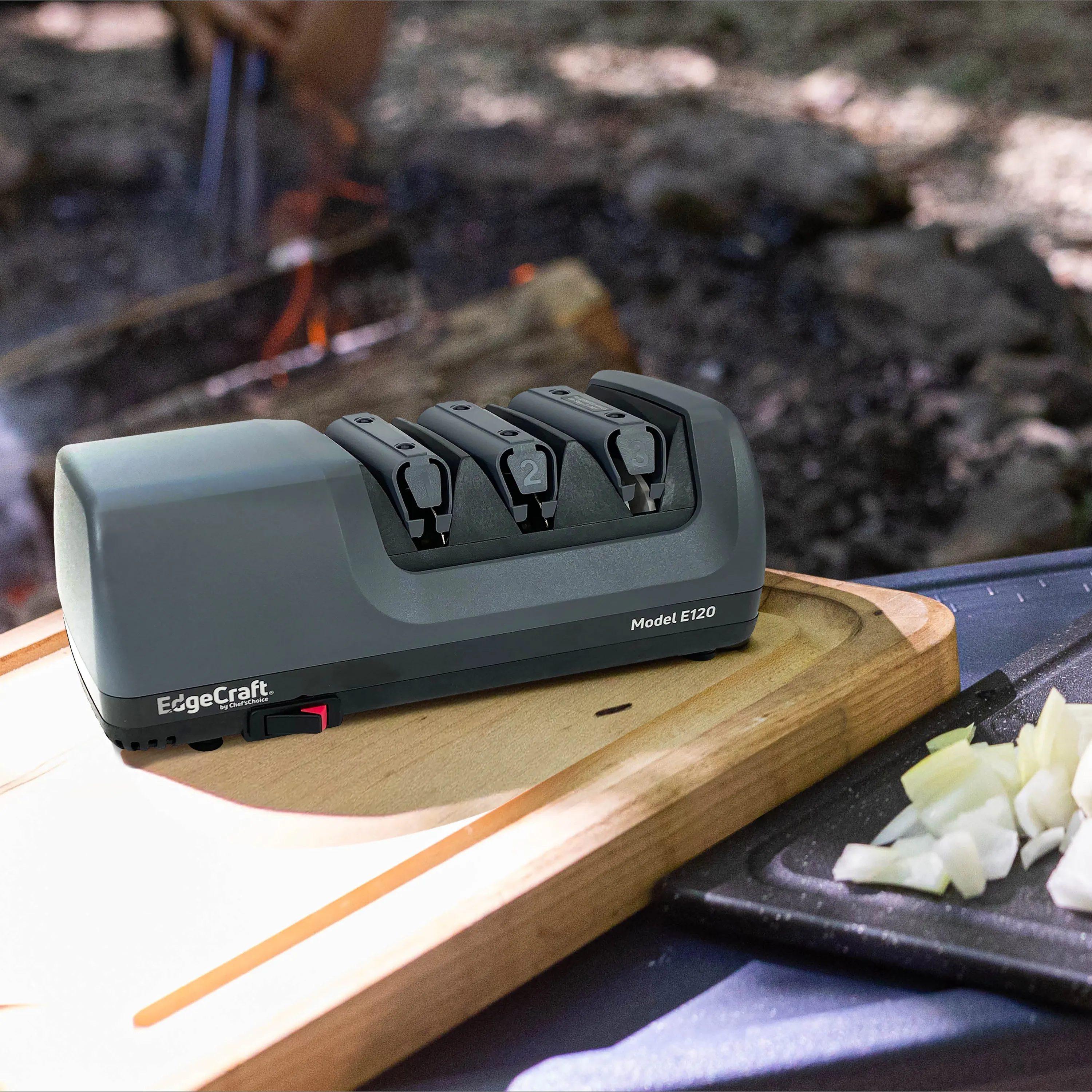 EdgeCraft Model E120 Professional Electric Knife Sharpener, in Gray