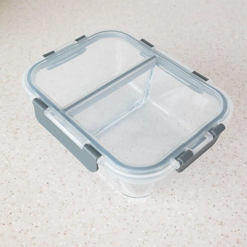 Flavour Tight Glass Lunch Box - Black