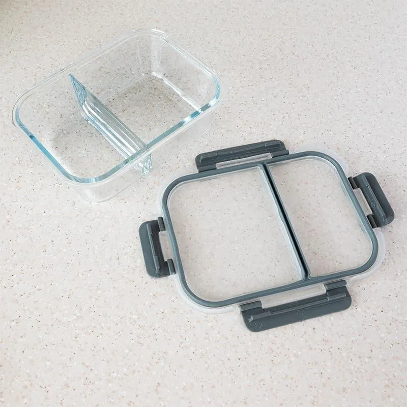 Flavour Tight Glass Lunch Box - Black