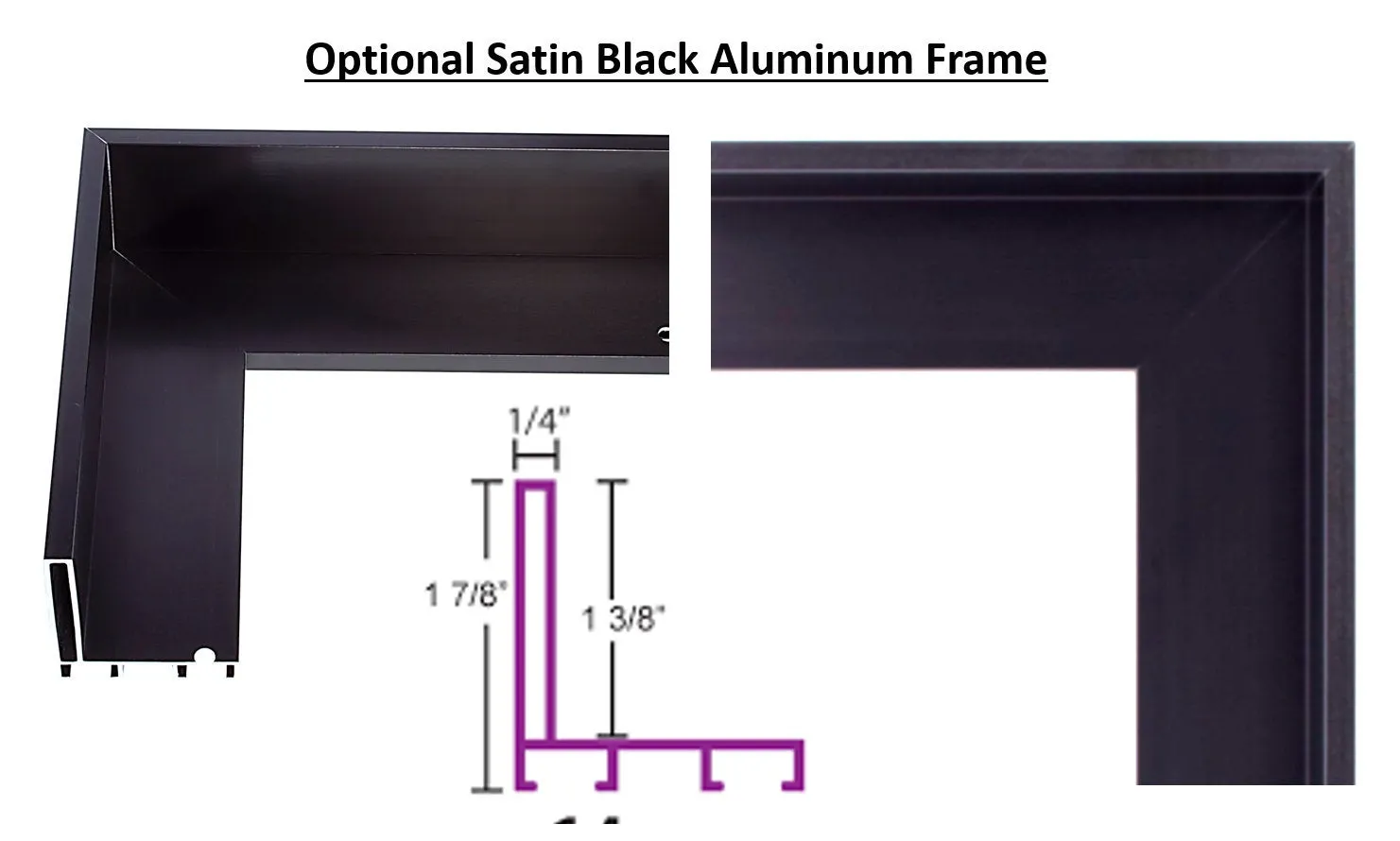 Framed DAKboard Smart Mirror - 32"HD Display in 19"X30"X2" Satin Black Aluminum Frame