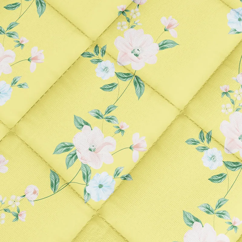 Hali Floral Glace Cotton/Microfiber Comforter  - 120 GSM