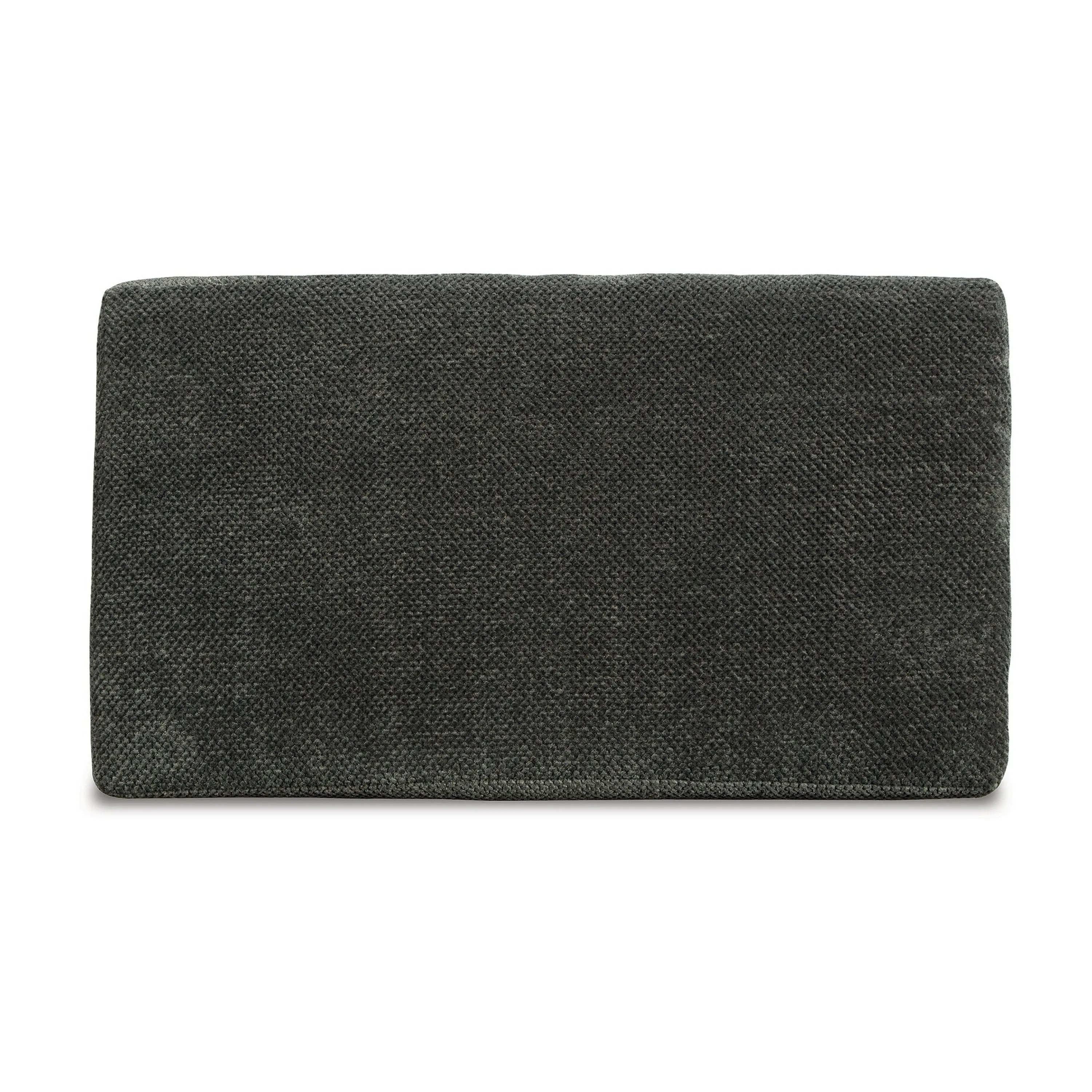 Henly 49 Inch Accent Ottoman, Oversized, Non Skid Legs, Gray Polyester By Casagear Home