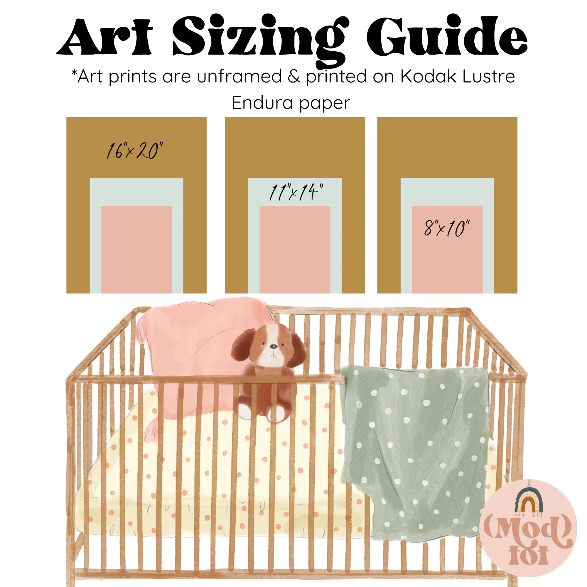 Highland Cow Floral Nursery Starter Crib Bedding Set