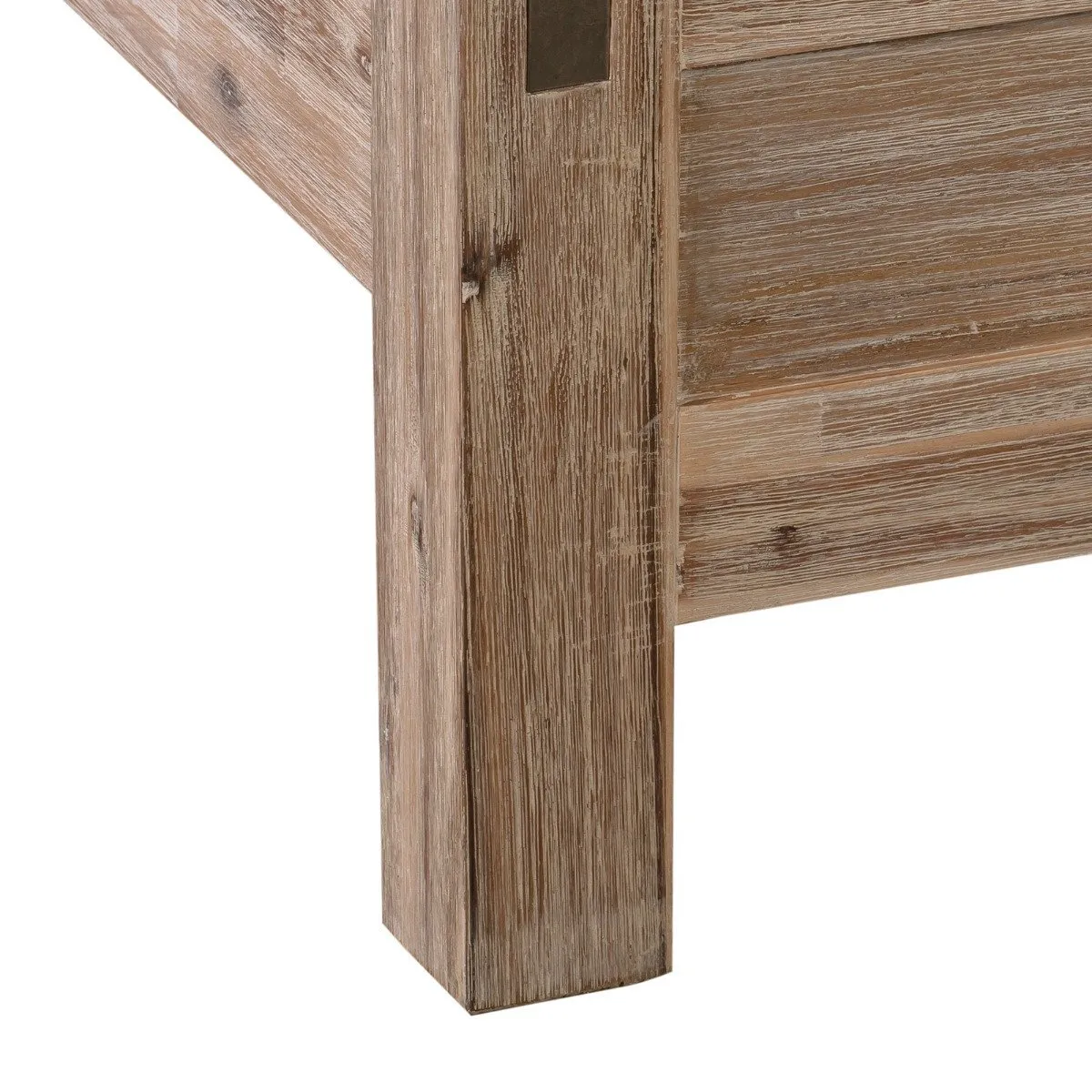 Java Wooden Double Bed Frame Oak