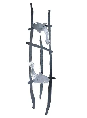 Koi Wall Sculpture (silver fish)