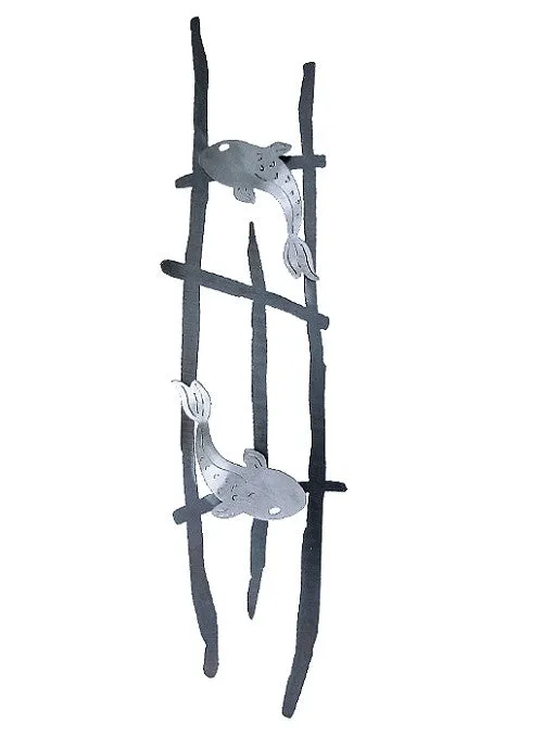 Koi Wall Sculpture (silver fish)