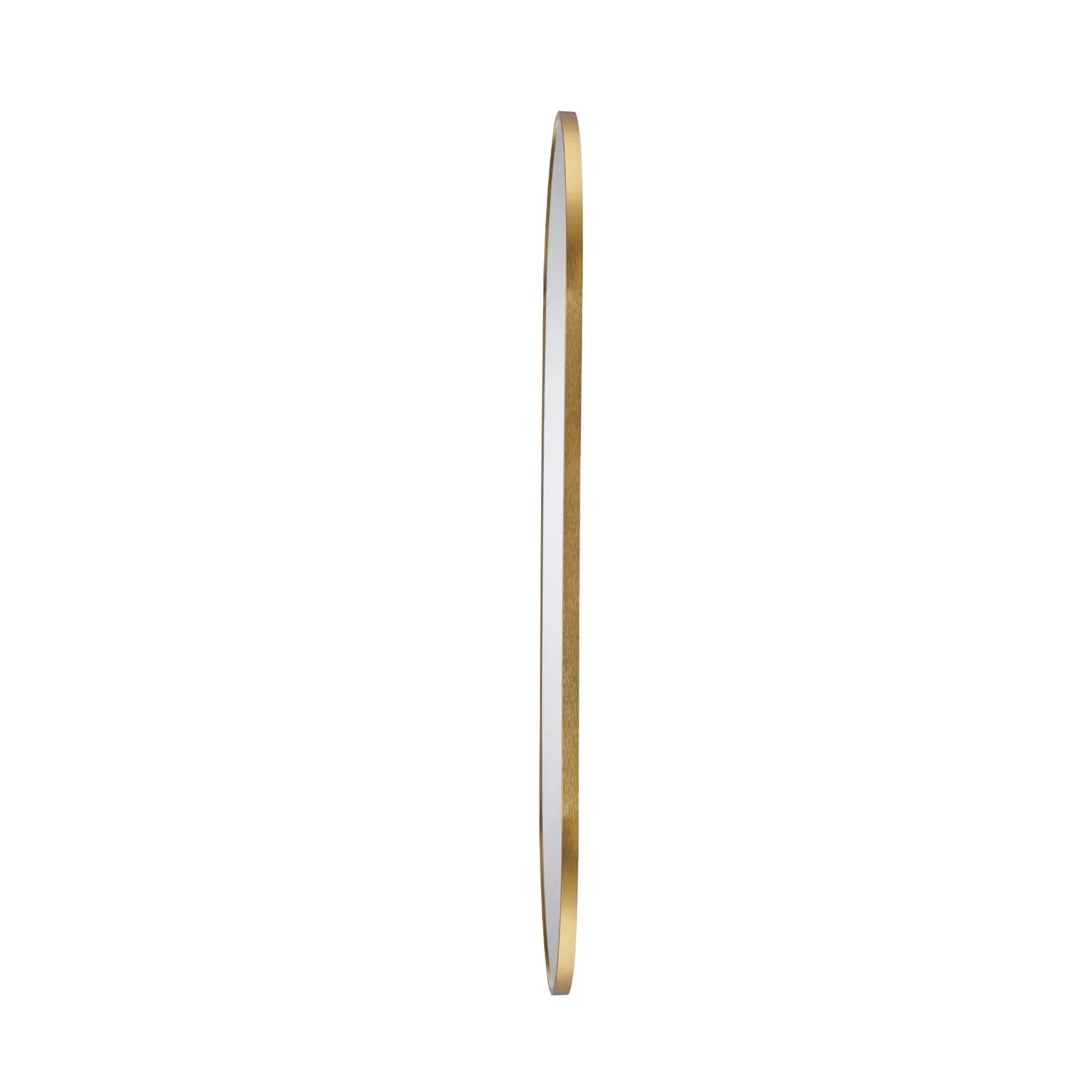 Oikiture Wall Mirrors Oval Makeup Mirror Bathroom Home Decor Gold 76x31cm