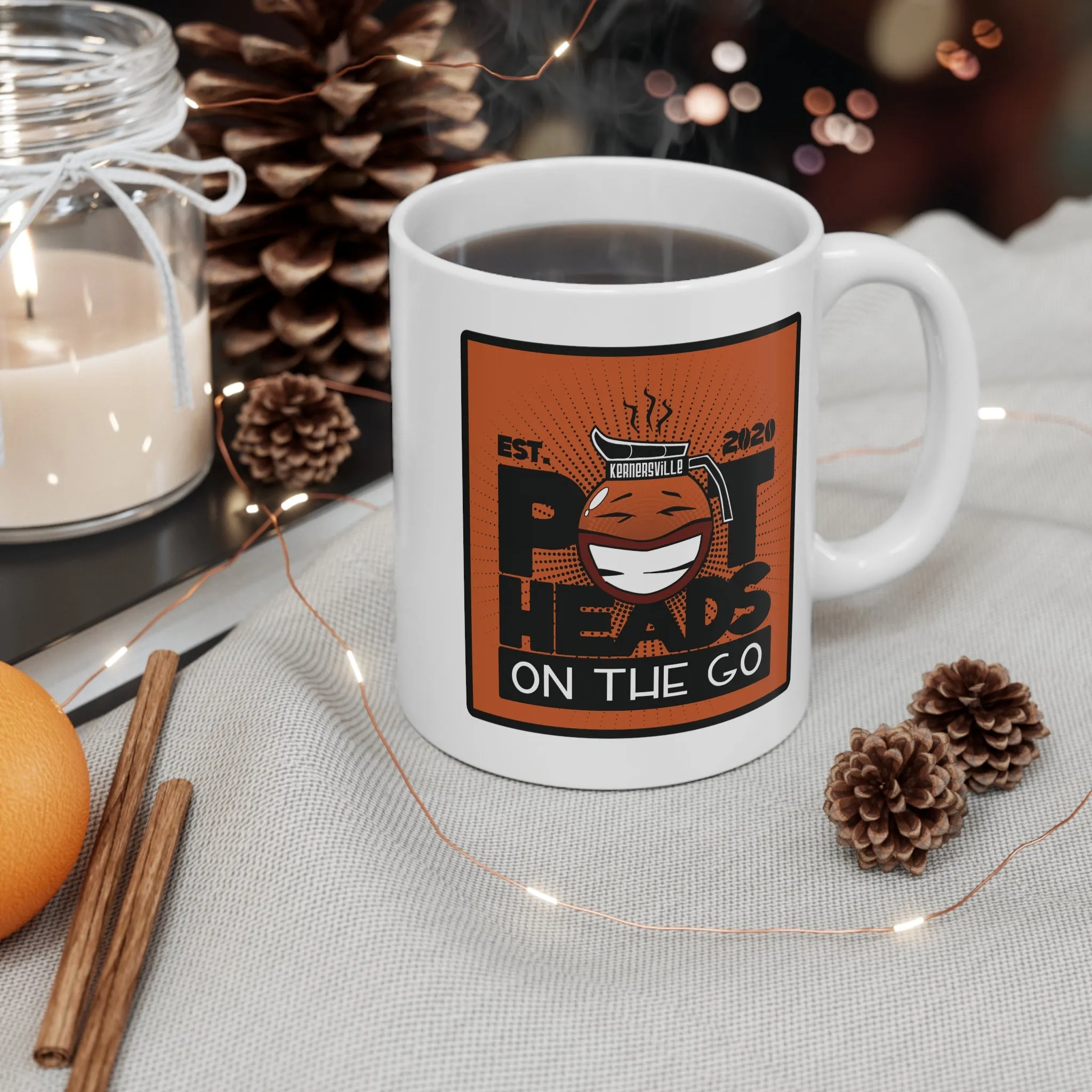 Pot Heads On The Go 11oz Ceramic Coffee Mug - Reefmonkey