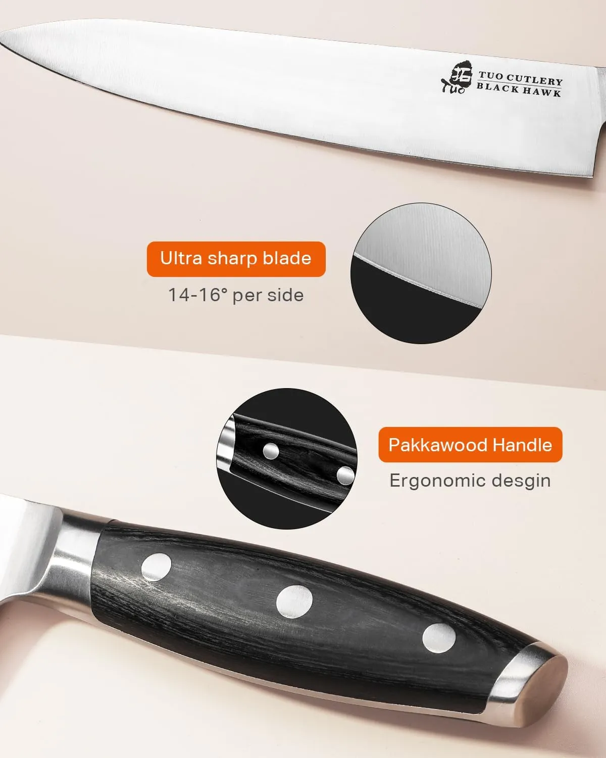 Premium 10-Inch Chef Knife - Best Japanese Kitchen Knives