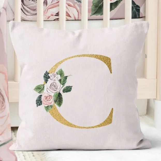 Romantic Rose Nursery Starter Crib Bedding Set