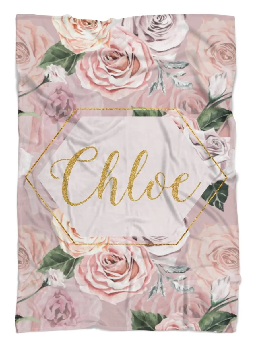Romantic Rose Nursery Starter Crib Bedding Set