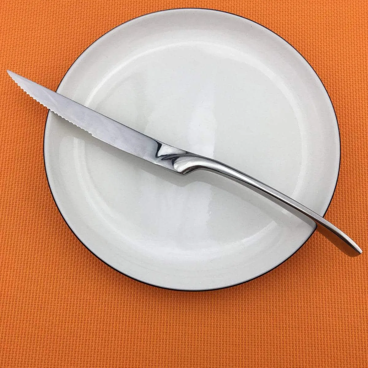 Shiny Silver Colored Flatware Set