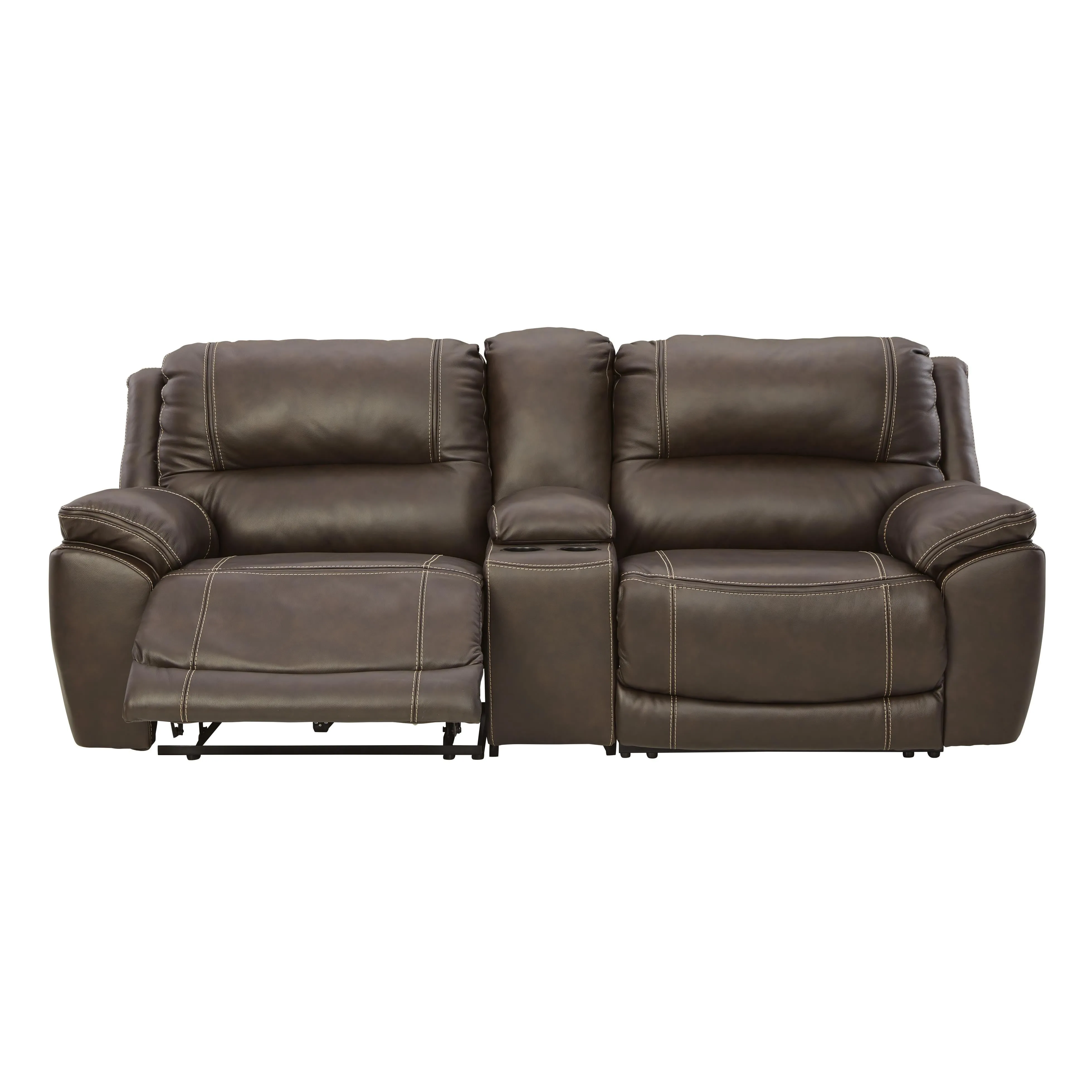 Signature Design by Ashley Dunleith Power Reclining Leather Match 3 pc Sectional U7160458/U7160457/U7160462