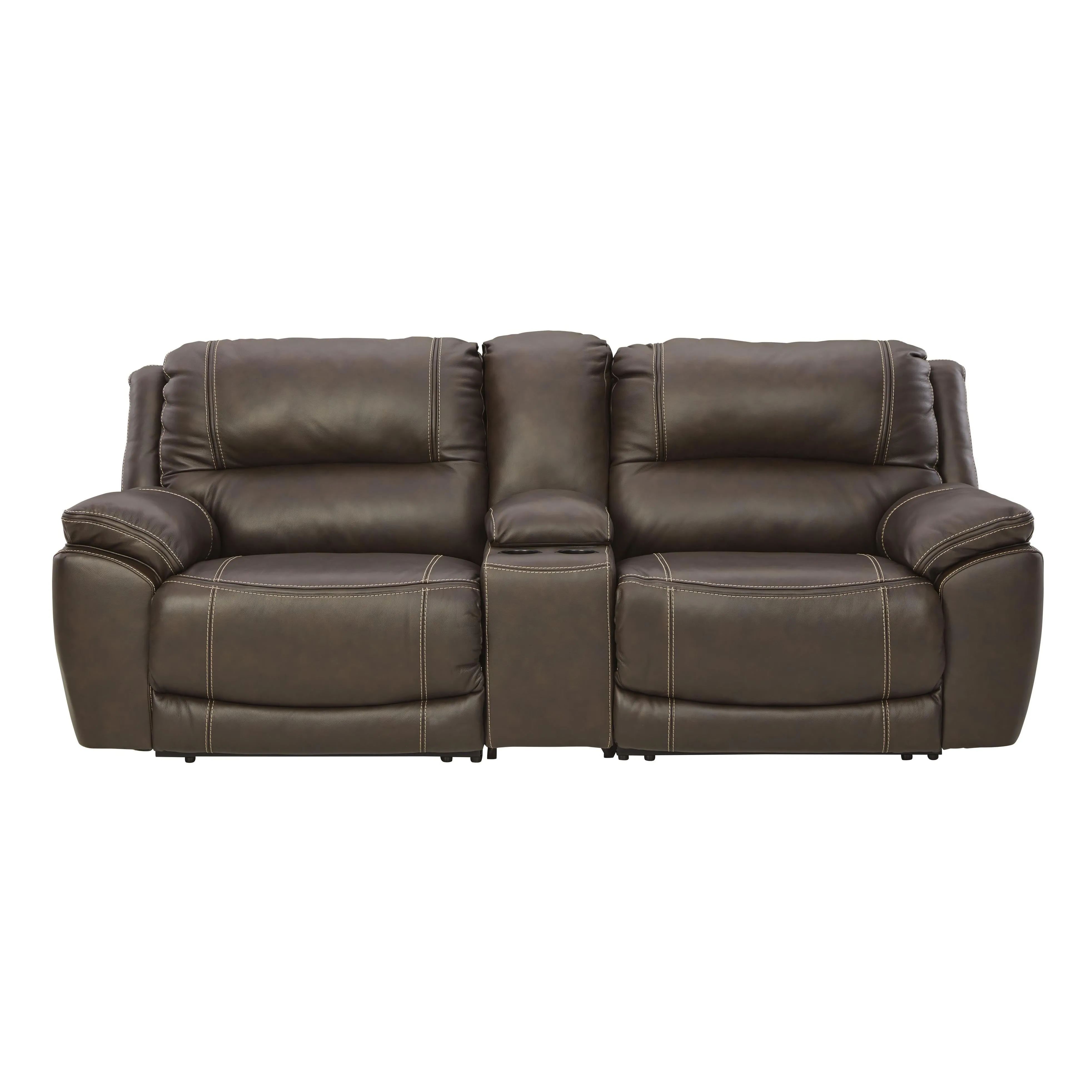 Signature Design by Ashley Dunleith Power Reclining Leather Match 3 pc Sectional U7160458/U7160457/U7160462