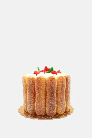 Strawberry Meringue Cake Candle