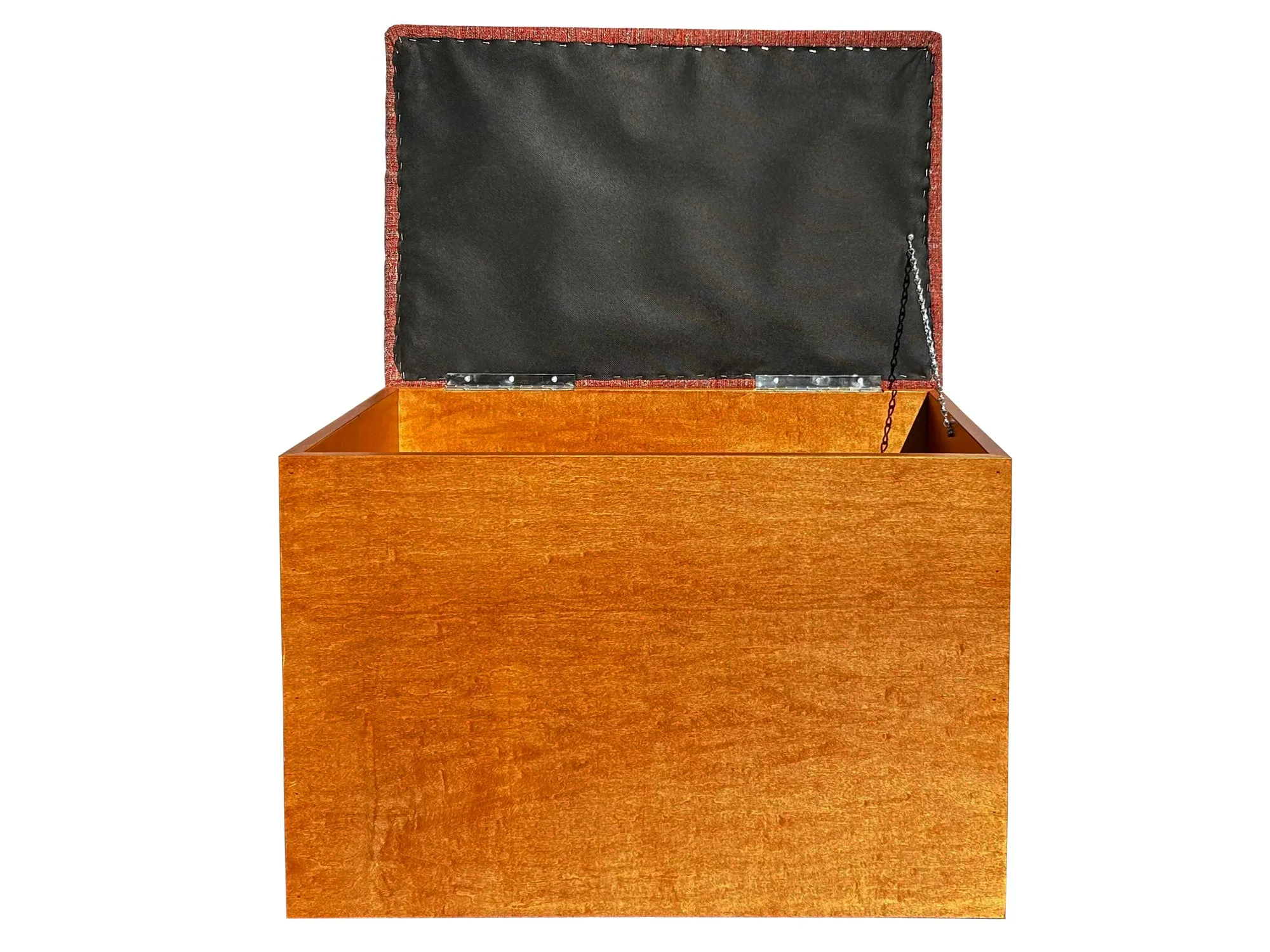 Wood Frame Storage Ottoman