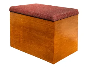 Wood Frame Storage Ottoman