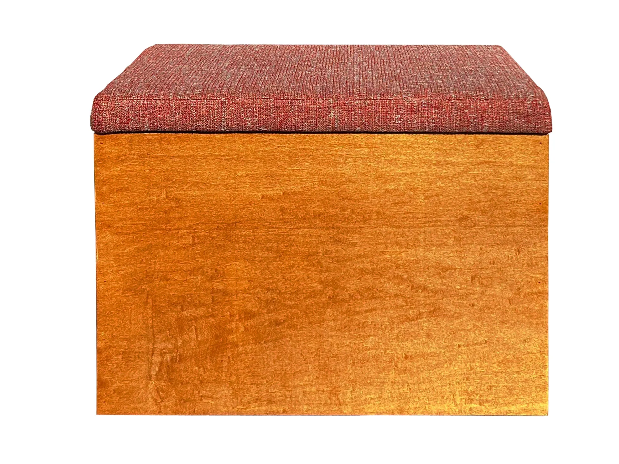 Wood Frame Storage Ottoman